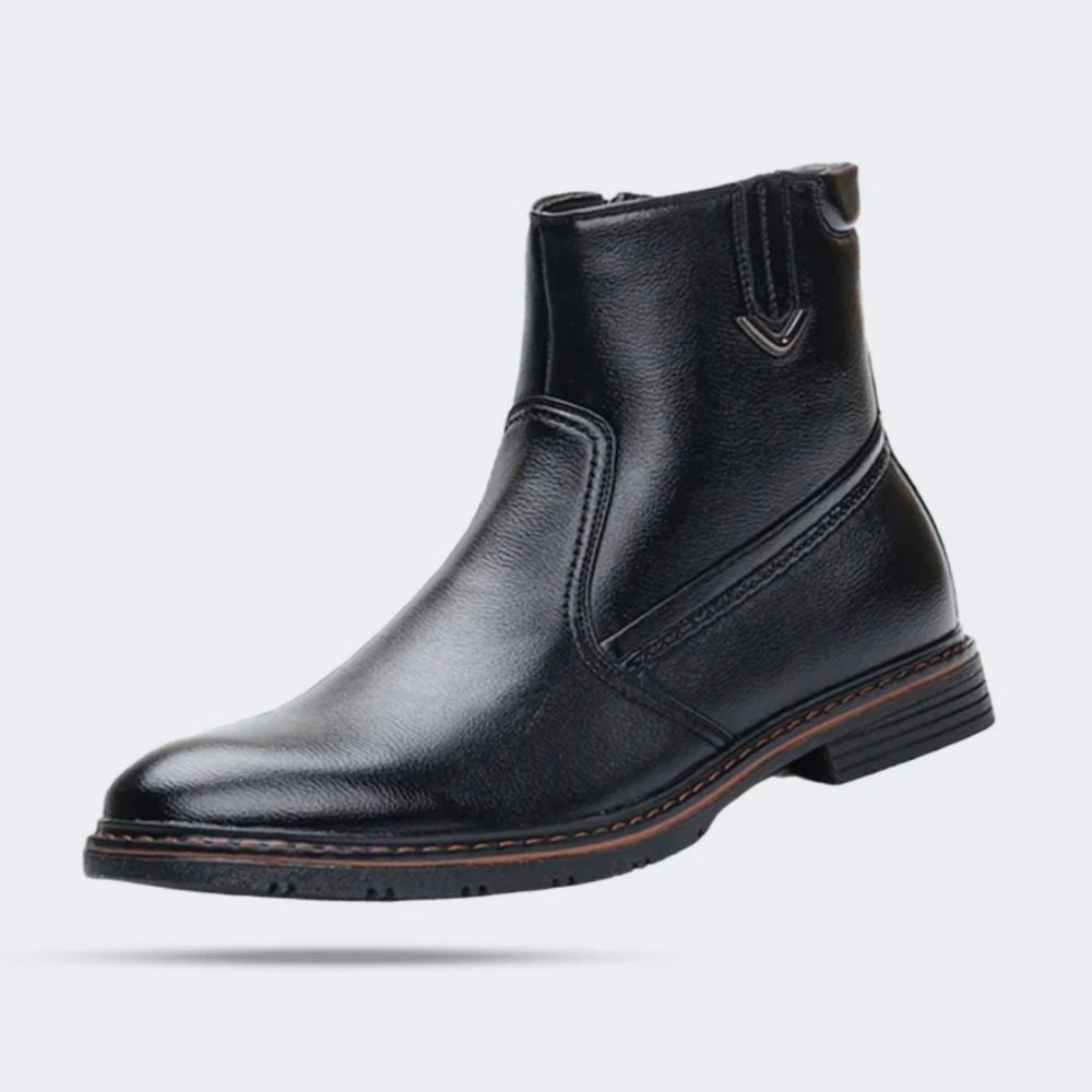 Alten | Leather boots with lined interior