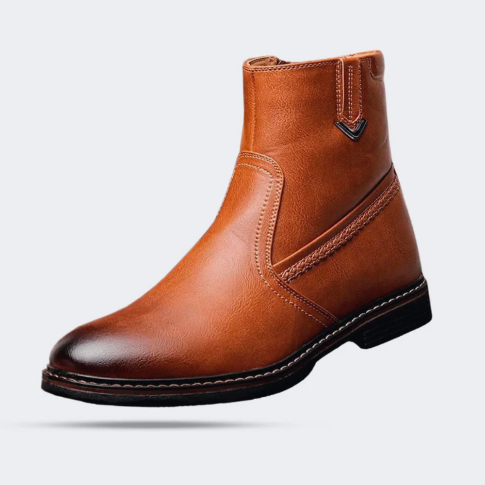 Alten | Leather boots with lined interior